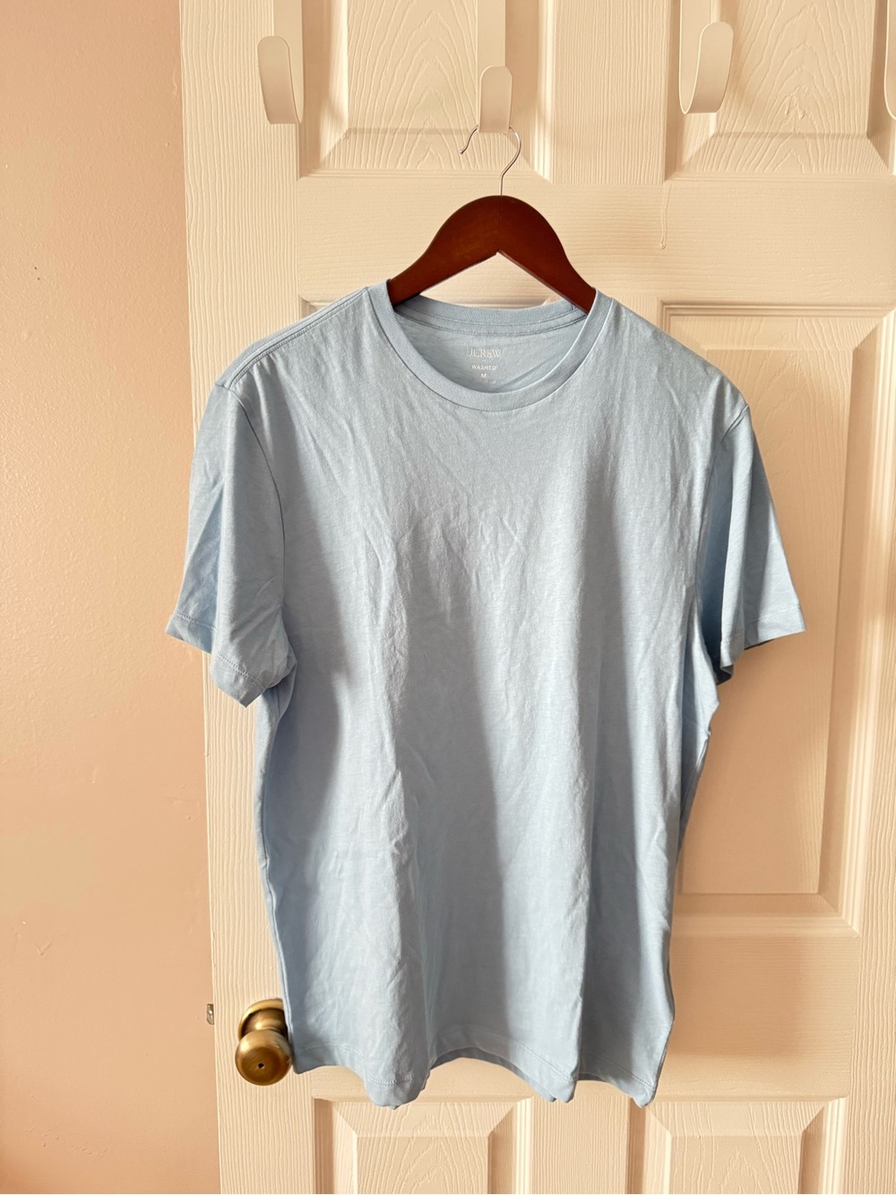 NWT J. Crew Cotton Washed Jersey T-shirt Blue Short Sleeve Men’s Medium